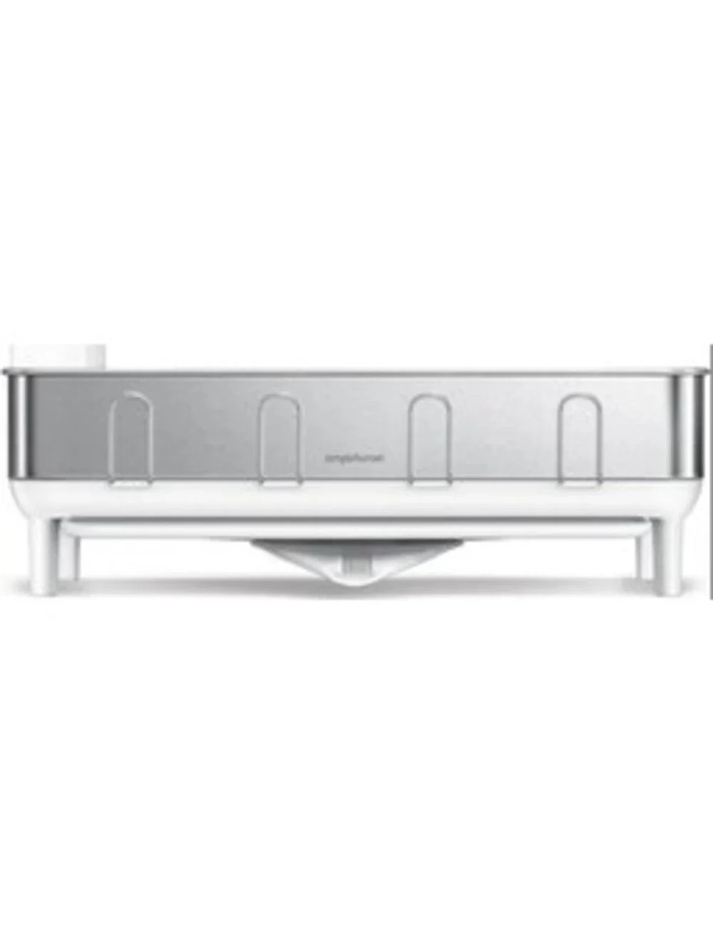 simplehuman Compact Kitchen Steel Frame Dishrack, White